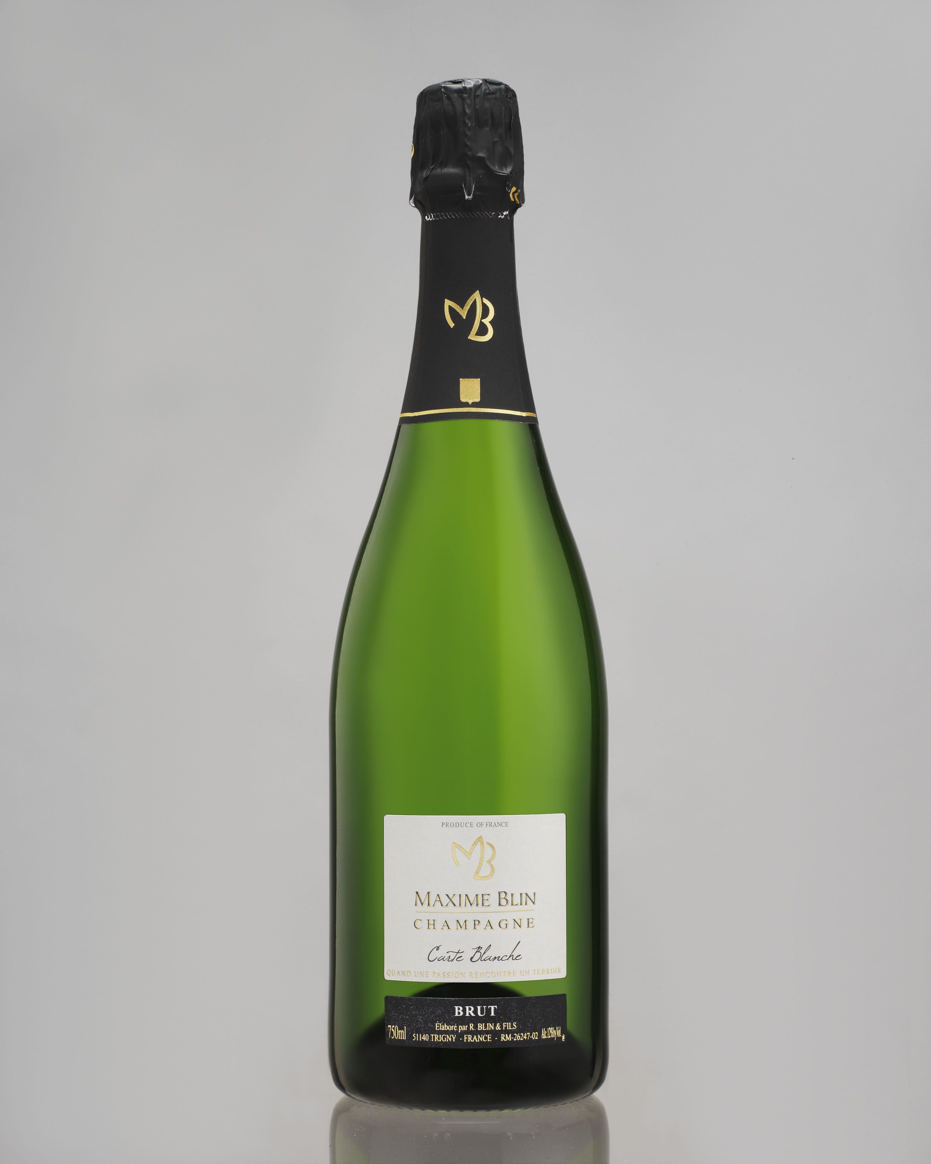 CHAMPAGNE MAXIME BLIN, CARTE BLANCHE, BRUT 75cl